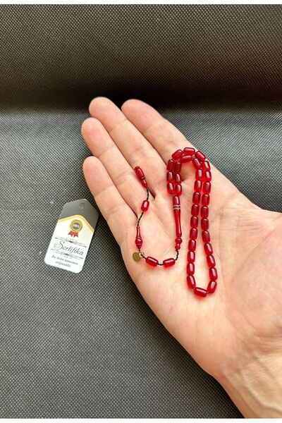 Kehribarstore Squeezing Amber Wrist Length 4 Finger Tiny Size Four Finger System Masterly Craftsmanship Men's Gift