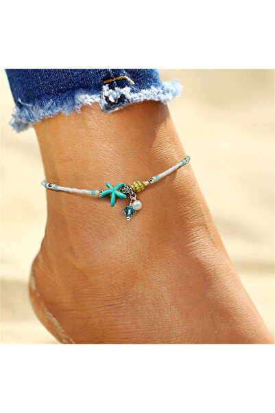 Choice3 CSBJ252JCA1 Bohemian Shell Starfish Summer Beach Anklets for Women To...