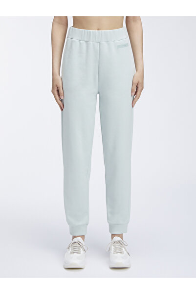 Calvin Klein Women Morning Frost Micro Logo Elastic Waist Joggers