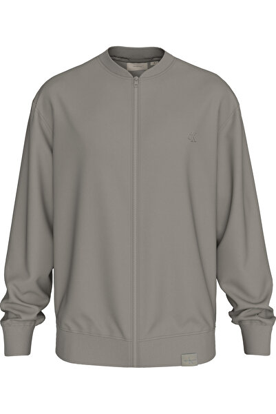 Calvin Klein Men Rock Ridge Embroidered Zip-Through Bomber Sweatshirt