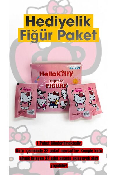 HEDİYEVİM Hello Kitty Hediyelik Figür Paket Hello Kitty Hediyelik Paket 32 ADET