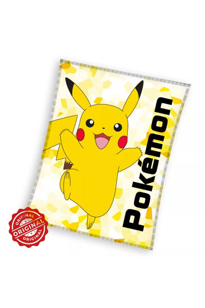OEM Pokémon Pikachu children's fleece blanket, 110×140 cm, 380 g, Pokémon® licensed