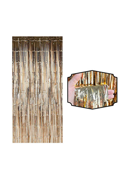 kidspartim Μεταλλικό Ανοιχτό Χρυσό Χρώμα Στολίδι Φόντου 100x200 εκ