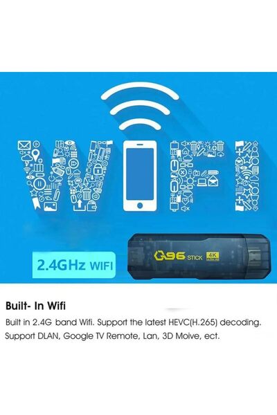 JUNGLEE Q96 TV STİCK 4k Ultra Hd Android Tv Box Tv Stick Ram:8gb Rom:128gb Android 11 Media Player