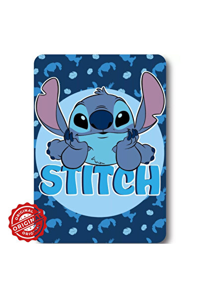 OEM Pătură fleece copii Lilo & Stitch Feather, 140×100 cm, 294 g, licențiată Disney®