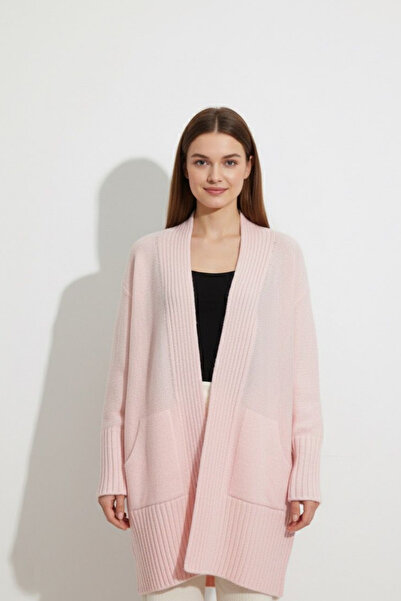 MILANOFOX Women's Oversized Textured Washable Thick Soft Pocketed Knitwear Cardigan