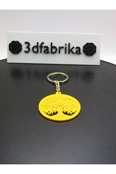 MODA سلسلة مفاتيح شجرة الحياة - تصميم زخرفي وذو معنى مطبوع بتقنية ثلاثية الأبعاد