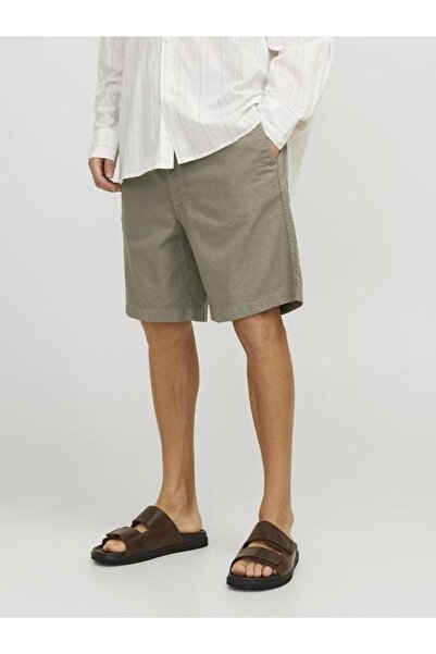 Jack & Jones Jack Jones Jaıden Campaıng Linen Brushed Men's Shorts 12274968