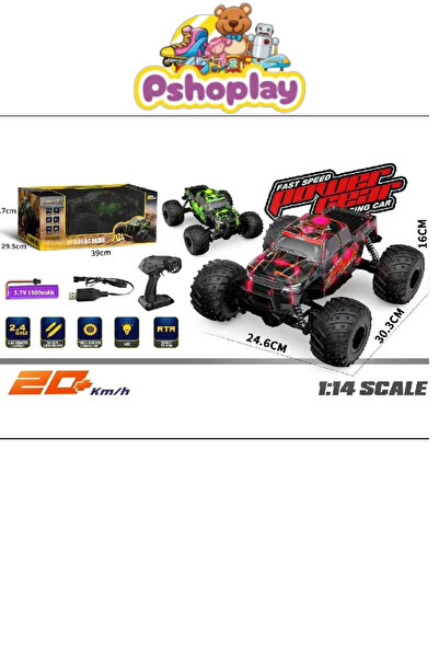 Pshoplay Dev Teker 20 KM Hız Arazi Aracı – Şarjlı 4x4 Uzaktan Kumandalı Off-Road Canavarı