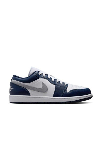 Nike Air Jordan 1 Low 'Wolf Grey Midnight Navy' Erkek Sneaker Ayakkabı