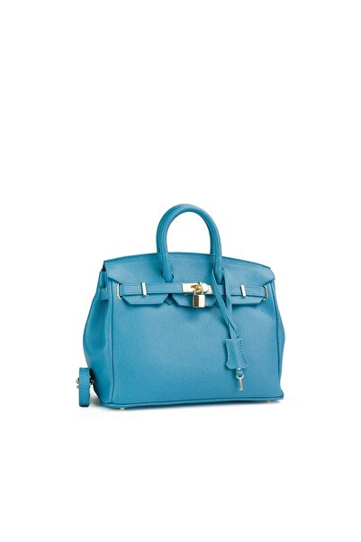 Posete Fagaras Poseta Piele Baby Edith - Albastru, 1 Compartiment, 3 Buzunare, Bareta Reglabila max. 119 cm