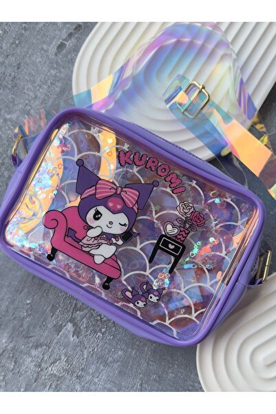 EyER Shoping Kuromi Şeffaf Yan Çanta Çocuk Çantası