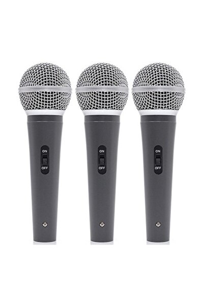 OEM Set de 3 microfoane portabile + 3 cleme de microfon