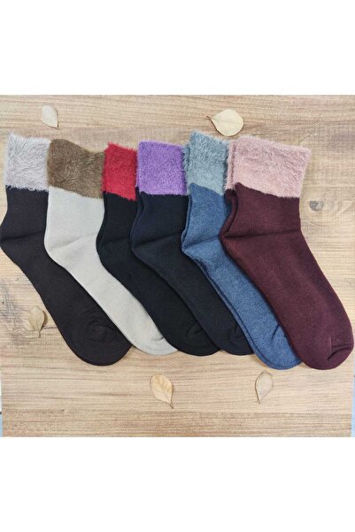 erceys 6 perechi de șosete de iarnă pentru femei, șosete din bumbac