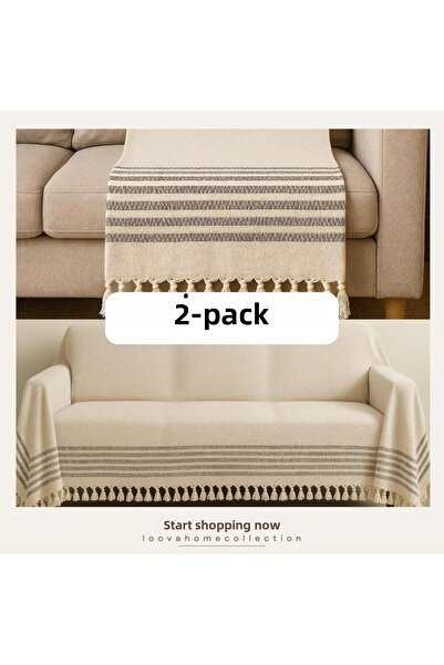 Loova Huse pentru scaune Set 2 piese 100% bumbac
