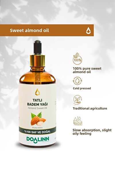 Doalinn زيت اللوز الحلو (Prunus dulcis) 100 مل.