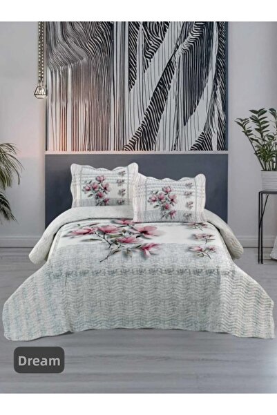 Örtüm غطاء سرير مبطن مزدوج، نموذج كلاسيكي منقوش - دريم (250 × 260 سم)