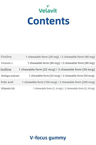 Velavit V-Focus Gummy