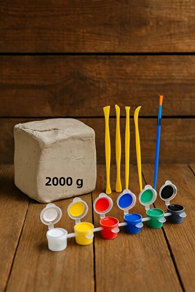 DSH Doğal Seramik Hamuru Ceramic Plasticine Starter Kit, Clay Mud, Play Dough, Ceramic Forming Pen