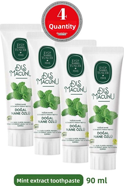 Eyüp Sabri Tuncer معجون أسنان طبيعي 90 مل بخلاصة النعناع