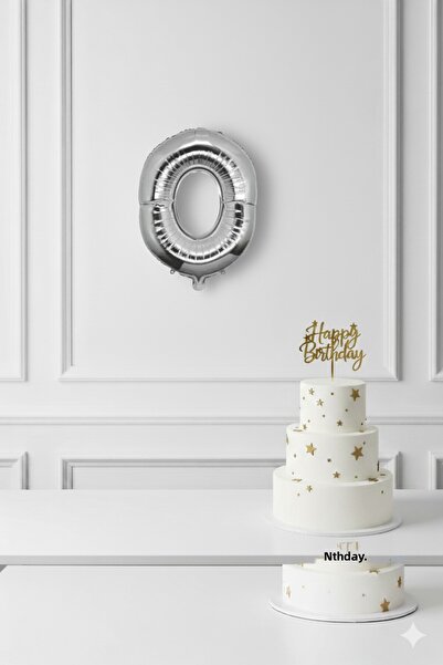 Deniz Party Store بالون فضي فويل حرف O مقاس 36 - 40 سم