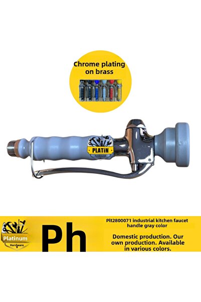 PLATİN HIRDAVAT Elcik Gray Color Industrial Kitchen Faucet