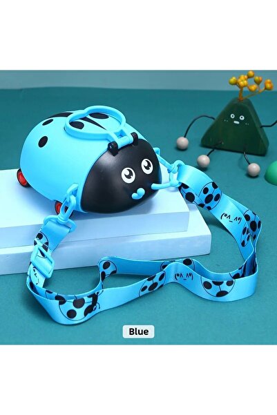 ACTIVEHOME 500ml Bpa Free Wheeled Ladybug Pattern Motivational Flask School Water Bottle Flask