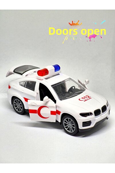 Fidan oyuncak Toy Ambulance with Openable Doors – 112 Emergency Medical Vehicle