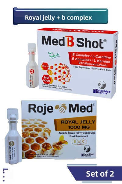 ROJEMED المعسل الملكي 1000 ملغ - فيتامين سي وإي الطازج من غذاء النحل - Med B ...