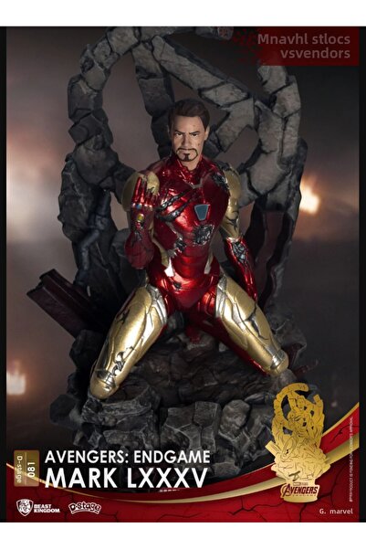 BEAST KINGDOM ديوراما المرحلة-081-أفنجرز: إندجيم آيرون مان موديل 85