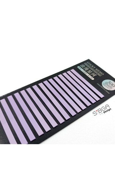sibga tasarım Purple Thin Strip Postit 300 Sheets Transparent Color Post-It Post It. Bookmark Bookmark Sticker