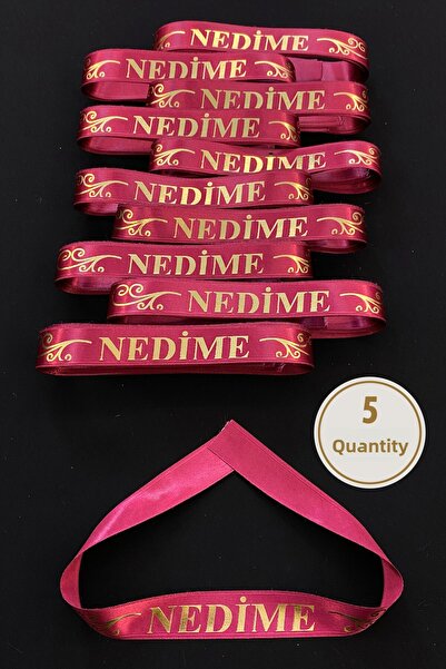 ZEYMERADE شريط أكمام وشريط معصم للوصيفات باللون العنابي، 5 قطع، لحفلات الزفاف...