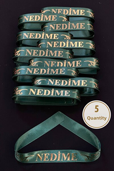 ZEYMERADE شريط أخضر لليد للوصيفات، 5 قطع من أشرطة المعصم، لحفلات الزفاف وليلة...