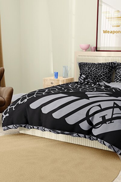 Marcalanya Duvet Cover Set Double Size Cotton Satin Fabric 6 Pieces 3D Digital Printing Duvet Cover Set Model No: