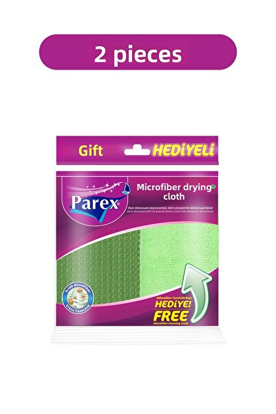 Parex Microfiber Drying Cloth (Microfiber Cleaning Cloth Gift) Double Pack