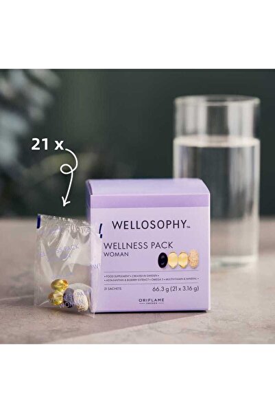 Oriflame مجموعة Wellosophy Wellness Pack المكملات الغذائية للنساء للاستخدام اليومي