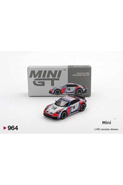 mini gt 1:64 Porsche 911 Dakar Ice Gray Metallic Rally 1978 Diecast Model Car Mgt00964