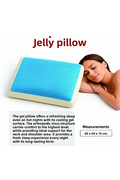 YARENWOOD Pernă cu gel, pernă cu două fețe, pernă ortopedică anti-transpirați...