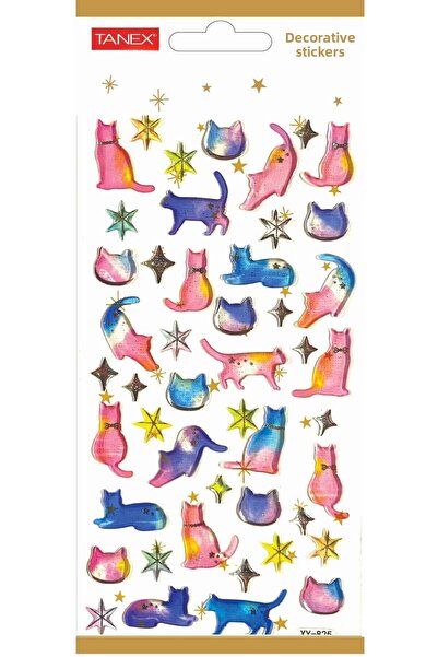 Tanex ملصق زخرفي - 16 ملصق منتفخ TNX-5015