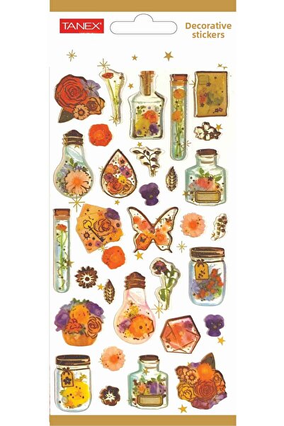 Tanex ملصق زخرفي - 24 ملصق منتفخ TNX-5023