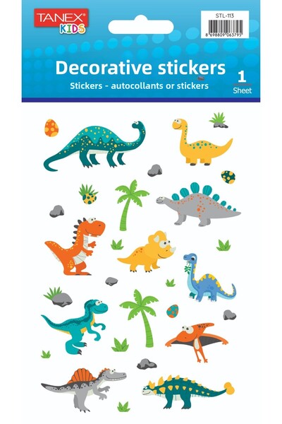Tanex ملصق ديناصور لطيف مطلي بالطلاء STL-113