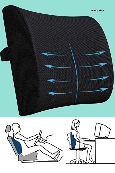 Viscomina Поддържаща гръб Автомобилна възглавница Стол Възглавница Пу гъба Въ...