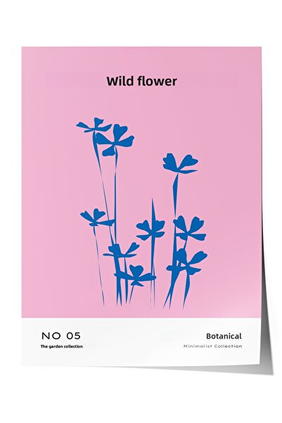 Zestia Poster fără ramă, artă în stil francez roz Fleur Sauvage, poster decor...