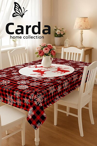 Cardea Home Collection Crăciun Fericit Crăciun Față de masă cu cerb