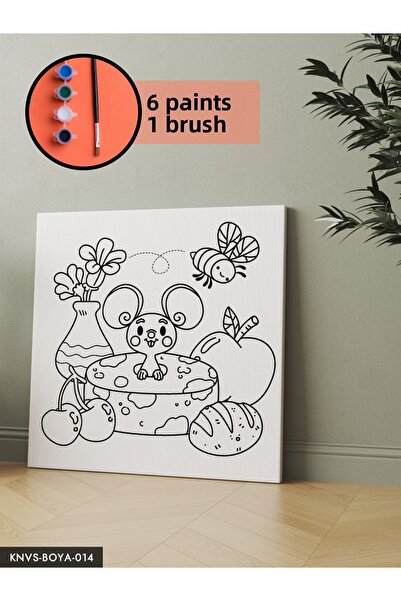 CeSht Canvas Painting Set Includes Brush and Paint
