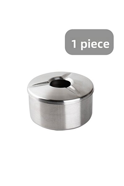 Porsima Stainless Steel Metal Ash Tray - Windproof Ashtray with Lid