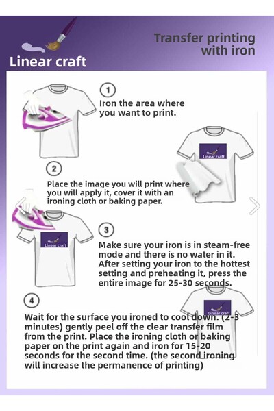 LİNEART Coral Pattern N: 2 Fabric Transfer Paper 20*20