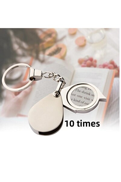 JokeyKırtasiye Portable, Folding Mini Pocket Magnifier 10X30Mm Glass Lens