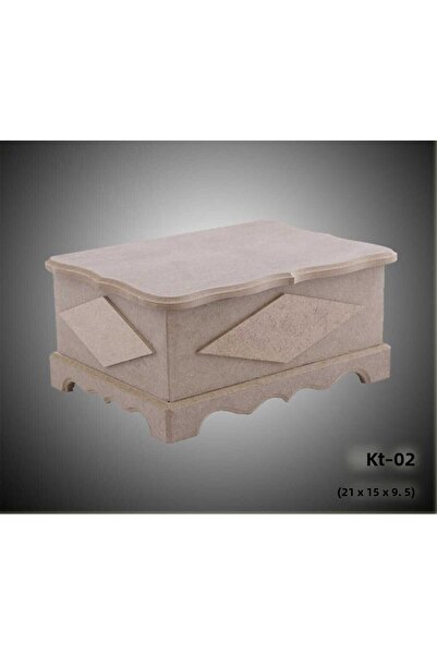 Home صندوق ديكور متعدد الأغراض من الخشب - قابل للطلاء - مجوهرات - مكياج - إكس...