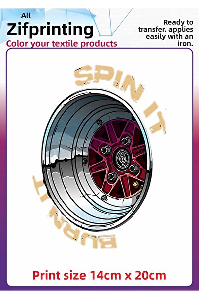 F17 Ajans طباعة DTF على قماش نسيجي يلتصق بالعجلات الحديدية للسيارات